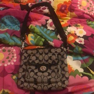 Coach black shoulder bag